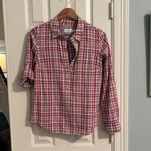 Vineyard Vines Women's Multicolor Plaid Button Down Shirt
